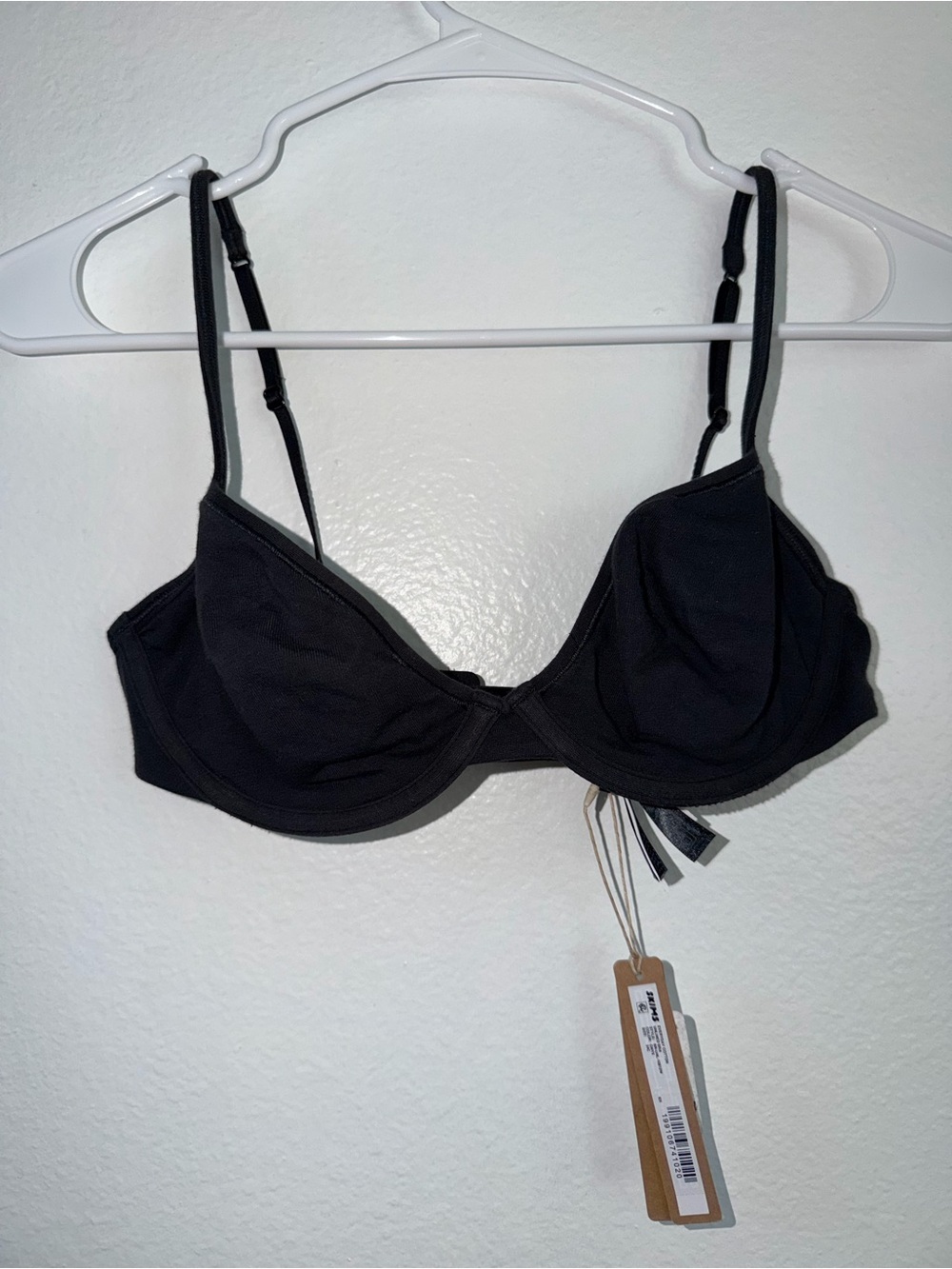 NWT SKIMS ONYX everyday cotton Bra 34C- Women Intimates & Sleepwear - Picture 3 of 16